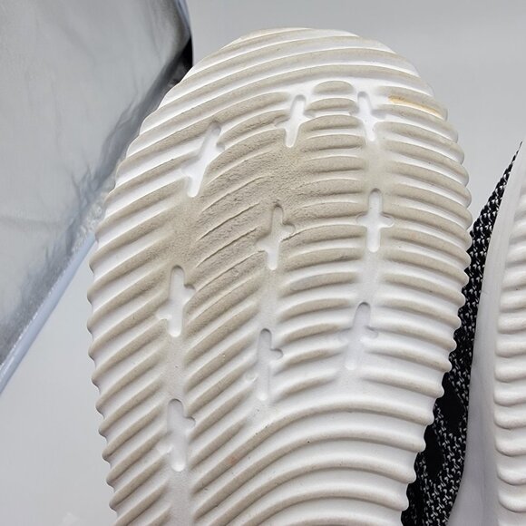 Adidas Sneakers Cloudfoam Shoe Womens Size 7 Grey & Black Athletic Running - Picture 7 of 11